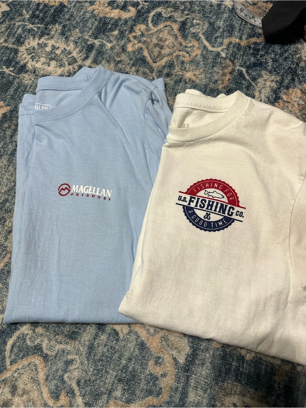 Magellan Outdoors Light Blue Short Sleeve Logo Tee